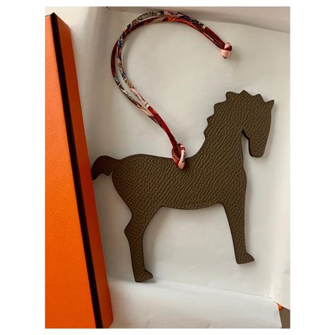 hermes bag charms ebay|hermes leather horse bag charm.